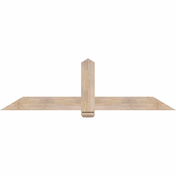 Ekena Millwork Eugene Smooth Timber Gable Bracket, Douglas Fir, 72"W x 21"H x 1 1/2"D x 5 1/2"F, 7/12 Pitch GBW072X21X0206EUG00SDF - main